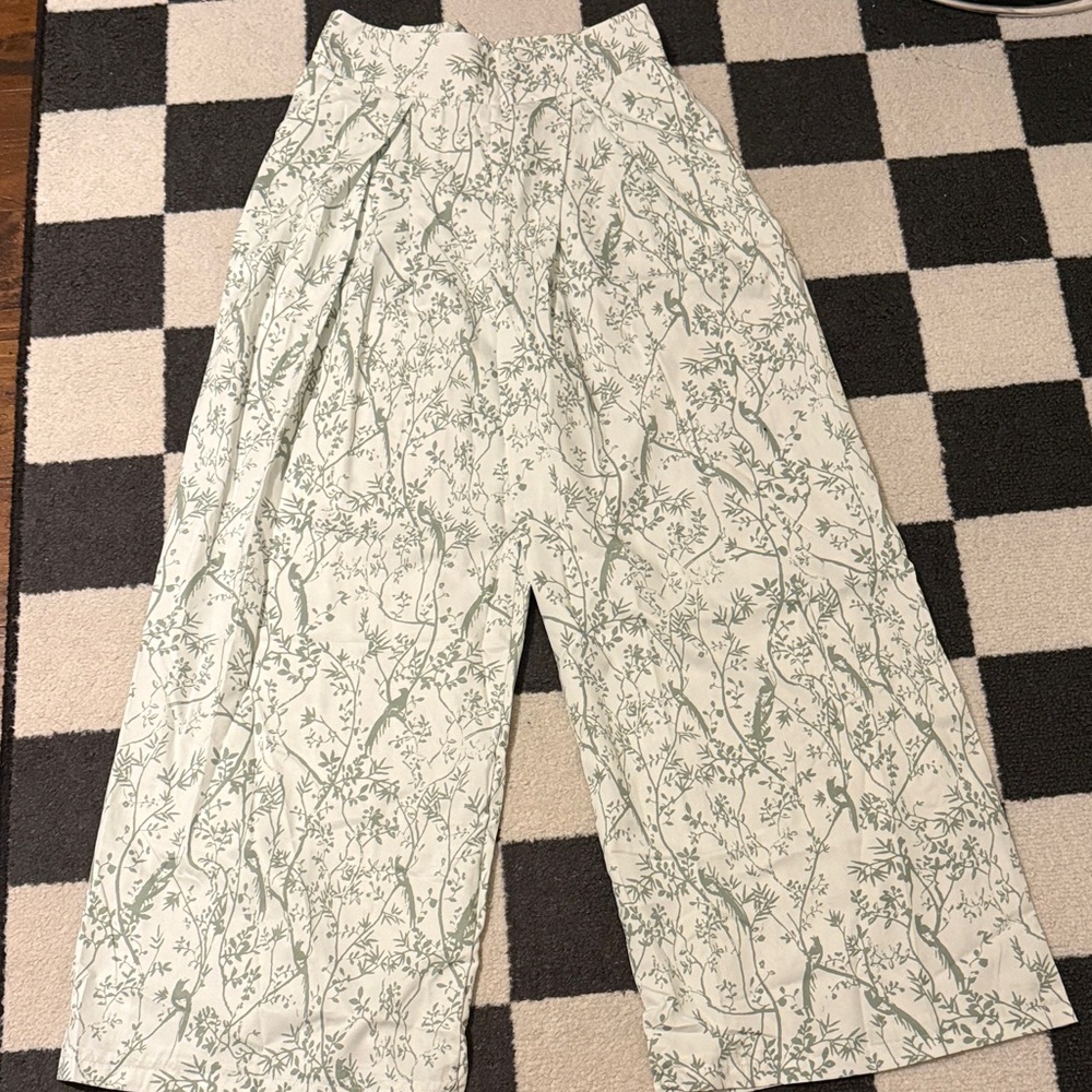 #162. Floral Wide-Leg Pants